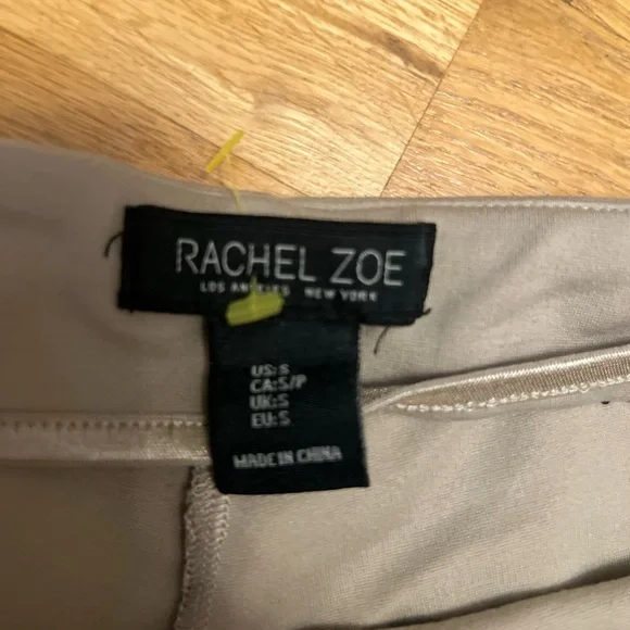 Ladies Size Small Rachel Zoe Men's Tailored Dress Pants in Light Taupe GUC - Picture 2 of 6